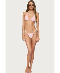 Edikted Women's Azalea Crochet String Bikini Bottom