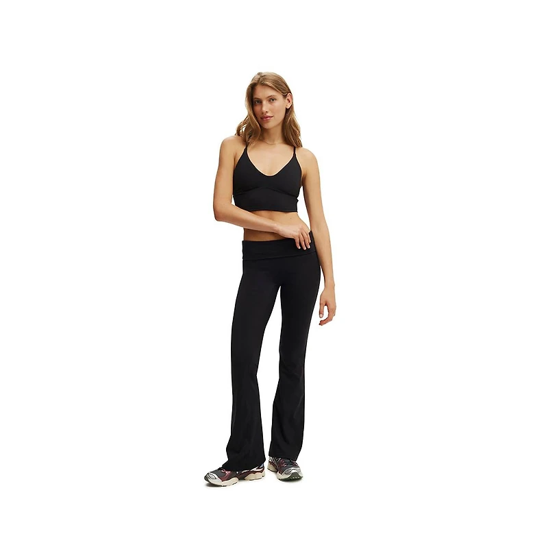 Cotton On Women's Active Ultra Soft Roll Over Flare