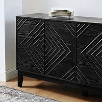 Casainc 60.5" Storage Cabinet with Adjustable Shelves