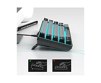 Portable 60% Mechanical Gaming Keyboard,Backlit Compact 68 Keys Mini Wired Office Keyboard with Blue Switch
