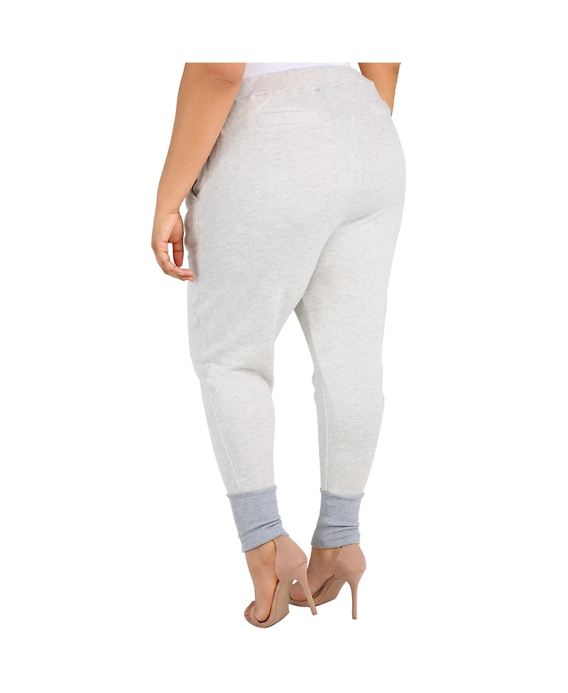 Poetic Justice Plus French Terry Drop Crotch Jogger Pants