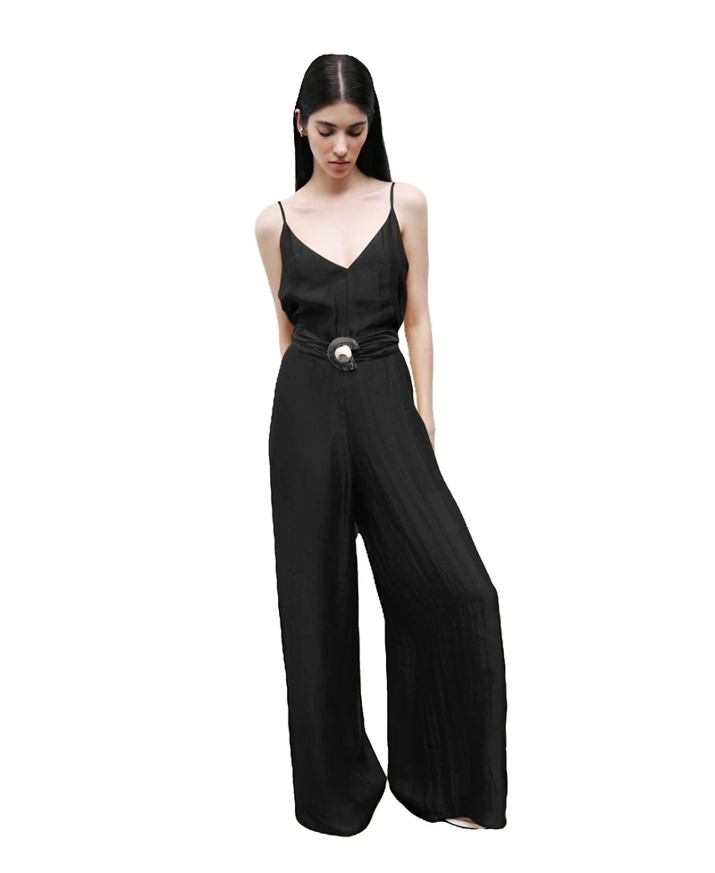 Nocturne Women's Metal Accessory Overalls