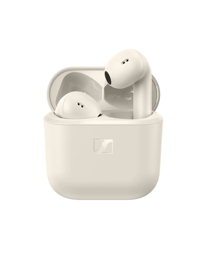 Sennheiser Accentum Open Wireless Earbuds - Open Design, Dynamic Sound and Bluetooth 5.3, IPX4 Splash Resistance, 28-Hour Battery Life - Cream