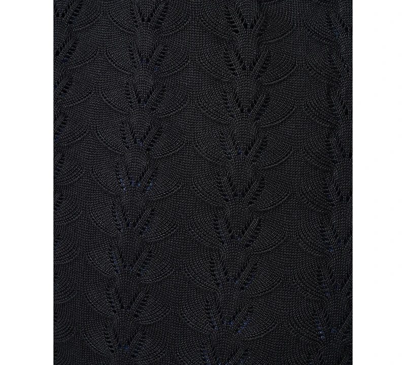 Melissa Paige Plus Size Pointelle Cardigan Sweater