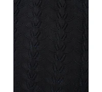 Melissa Paige Plus Size Pointelle Cardigan Sweater