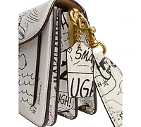 Coach Peanuts Tabby Shoulder Bag with Newspaper Print 26
