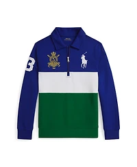 Polo Ralph Lauren Big Boys Pony Double-Knit Collared Sweatshirt