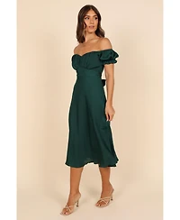Petal and Pup Women's Mickenna Sweetheart Frill Midi Dress