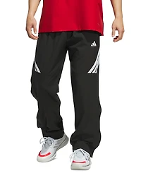 adidas Men's Three-Stripe Woven Snap Pants