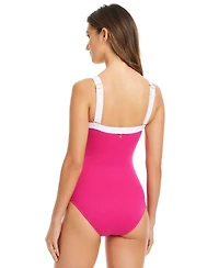 Bleu by Rod Beattie Women's I'm With The Band Square-Neck One-Piece Swimsuit