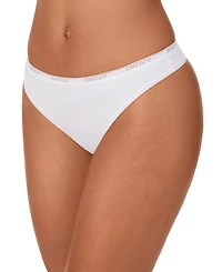 Dkny Women's Low-Rise Cotton Thong Underwear DK8461