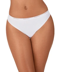 Dkny Women's Low-Rise Cotton Thong Underwear DK8461
