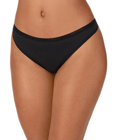 Dkny Women's Low-Rise Cotton Thong Underwear DK8461