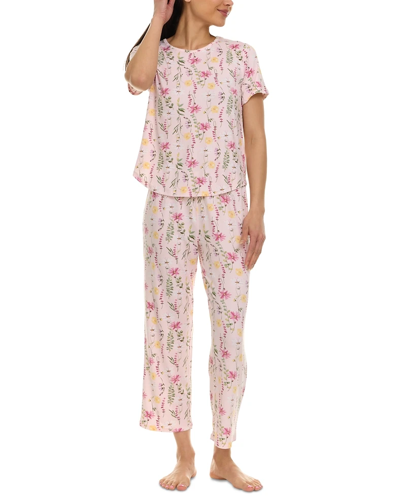 Flora by Nikrooz Women's 2-Pc. Jody Floral Pajamas Set