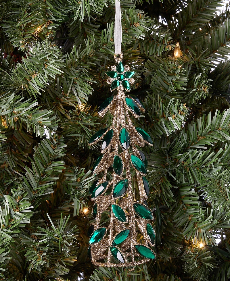 Holiday Lane Gilded Glamour Iron Gem Christmas Tree Ornament, Macy's Exclusive