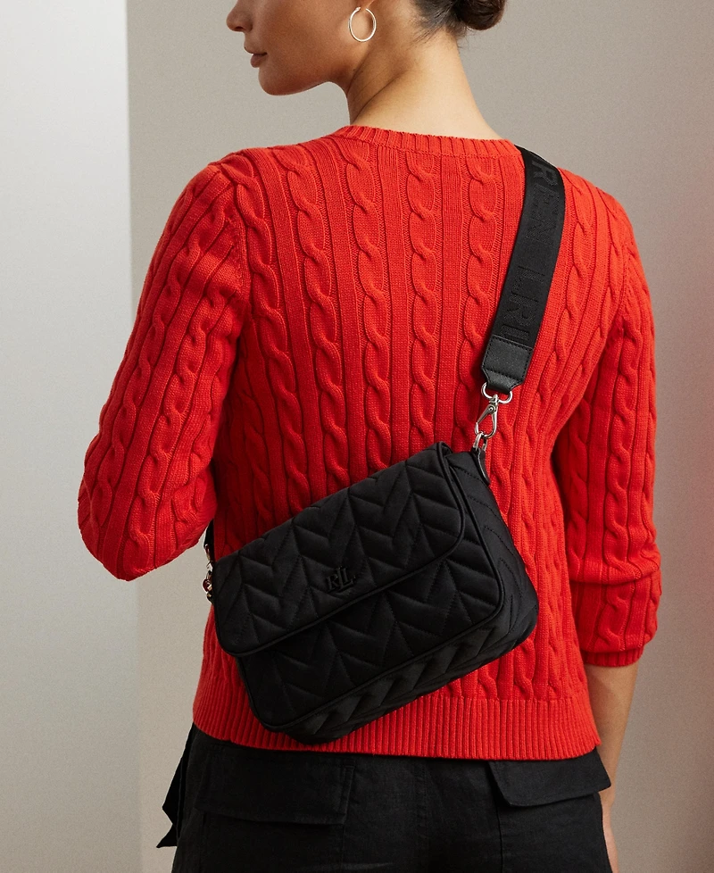 Lauren Ralph Quilted Small Stevie Messenger Bag
