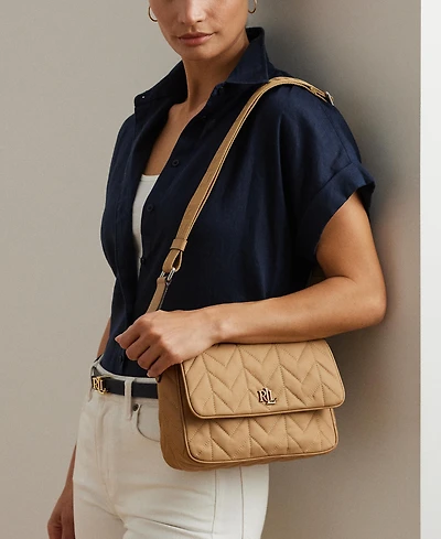 Lauren Ralph Lauren Quilted Small Stevie Messenger Bag