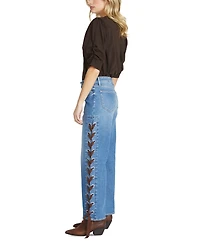 Driftwood Women's Lacey High-Rise Straight-Leg Jeans