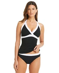 Bleu By Rod Beattie Womens Im With The Band Halter Tankini Top Hipster Bottoms