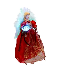 Northlight 12" Lighted Fiber Optic Angel Christmas Tree Topper