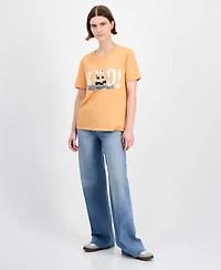 Love Tribe Juniors' Snoopy Halloween Boo T-Shirt