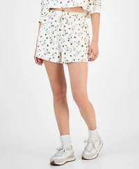 Love Tribe Juniors' Autumn Dancing Snoopy Lounge Shorts