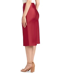 Bcx Juniors' Solid Stretch Satin Pull-On Skirt