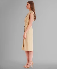 julia jordan Women's Sleeveless A-line Jacket Dress