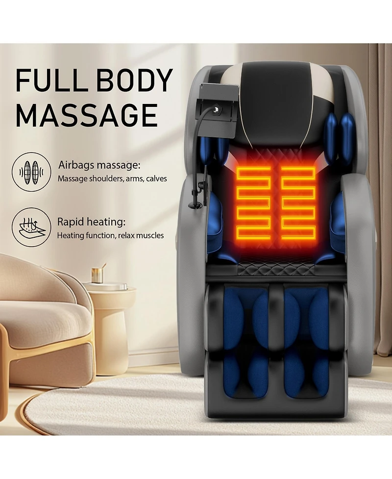 Massage Chair Full Body, Zero Gravity Massage Chairs Recliner with Rapid Heated,Touch Screen, Foot Roller Massage