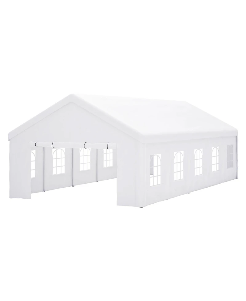 Mondawe 16x32ft Commercial Party Tent - Waterproof Outdoor Canopy with Removable Walls