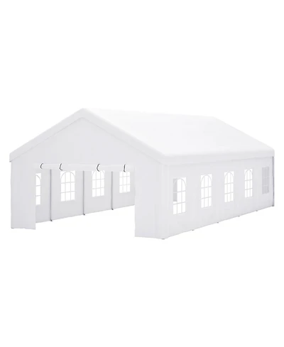 Mondawe 16x32ft Commercial Party Tent - Waterproof Outdoor Canopy with Removable Walls