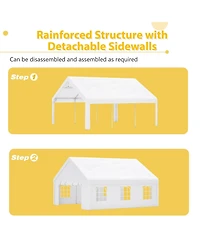 Mondawe 20x20FT Heavy Duty Party Tent - Waterproof Wedding Canopy with Removable Walls