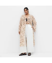 City Chic Plus Remi Leopard Print Jacket