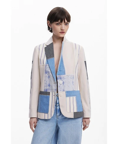 Desigual Women's Patchwork blazer