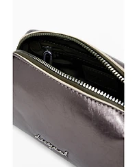 Desigual Women's Medium elongated metallic toiletry bag