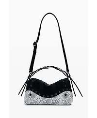 Desigual Women's Medium studded snake bag