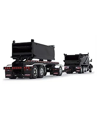 First Gear Dcp 1/64 Black Kenworth T880 Rogue Dump w/ Rogue Transfer Dump Trailer