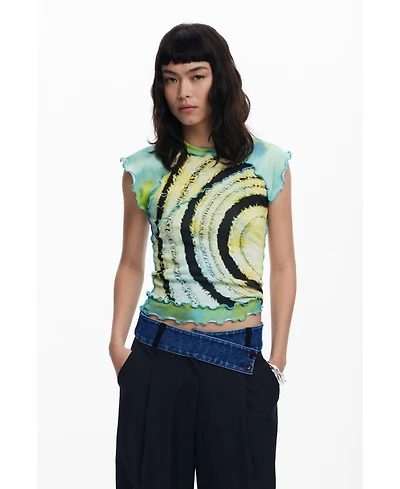 Desigual Women's Short-sleeve T-shirt with circles