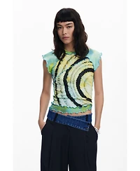Desigual Women's Short-sleeve T-shirt with circles