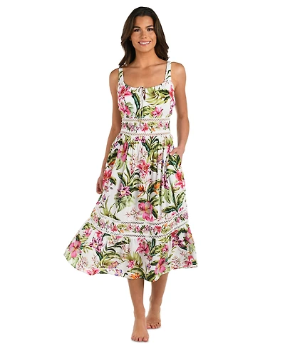 La Blanca Women's Polynesian Cover-Up Dress