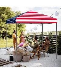 Gymax Patio 6.6x6.6ft Outdoor Pop-up Canopy Tent Upf 50+ Portable Sun Shelter