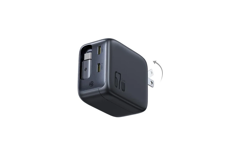 Baseus Enercore with Single Retractable Usb-c Cable Charger 67W