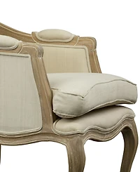 Kempler Wood Traditional French Accent Chair