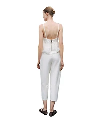 Nocturne Women's V-Neck Beaded Accessory Blouse