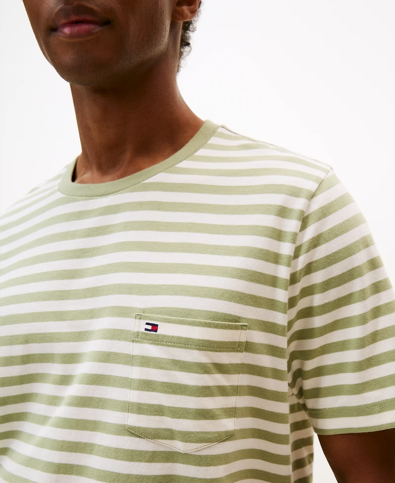 Tommy Hilfiger Men's Regular-Fit Essential Stripe T-Shirt