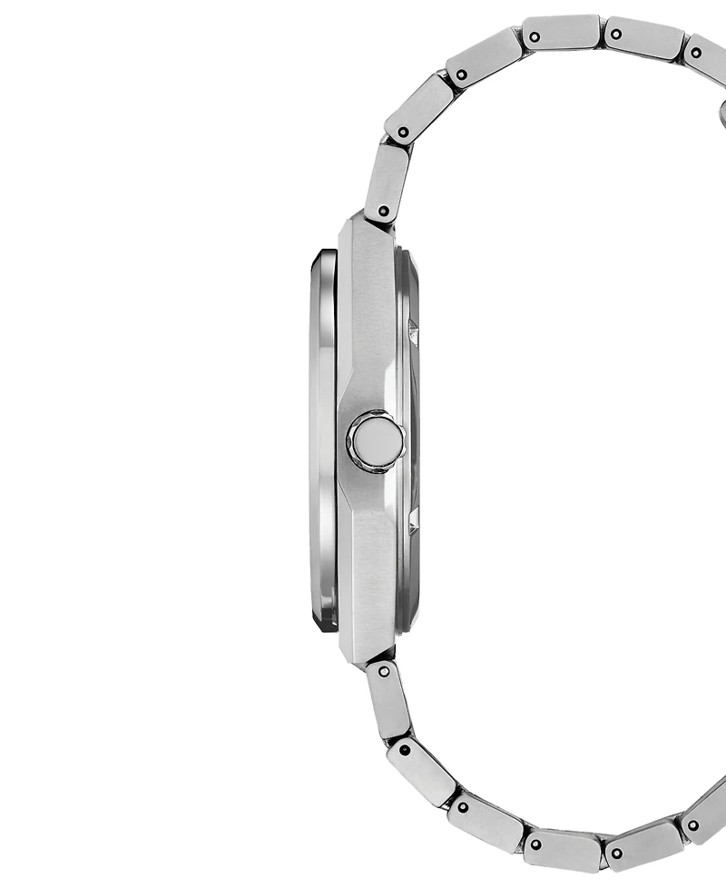 Citizen Eco-Drive Men's Zenshin Silver-Tone Super Titanium Bracelet Watch 39mm