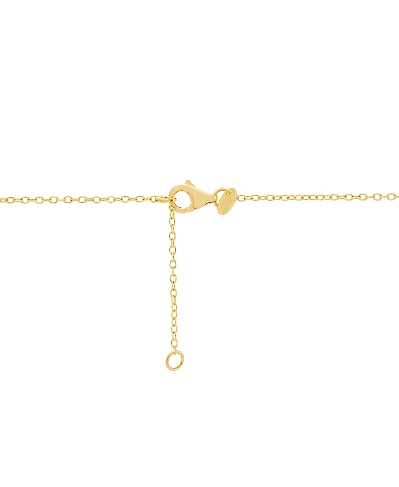 Cultured Freshwater Pearl (6 - 61/2mm) & Polished Rondelle Collar Necklace in 14k Gold-Plated Sterling Silver