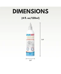 Ubavet Ubasan Ear Cleansing Solution for Dogs & Cats – (4 fl oz / 120ml)