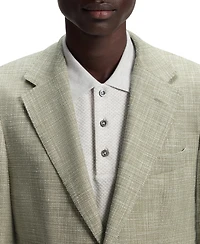 Boss by Hugo Men's Micro Pattern Regular-Fit Blazer