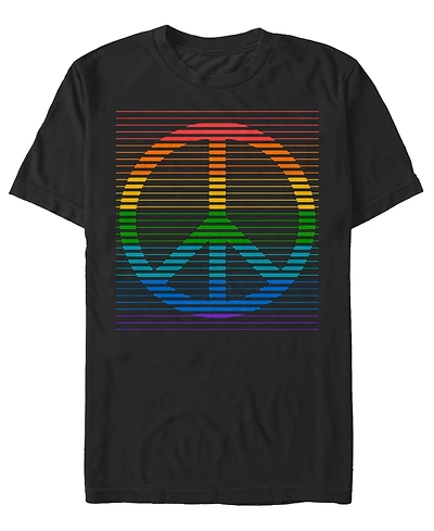 Fifth Sun Men's Peace Rainbow Short Sleeve T-Shirt